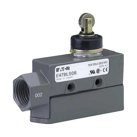 Eaton Snap Action Switch, Aluminum, Metal E47BLS08