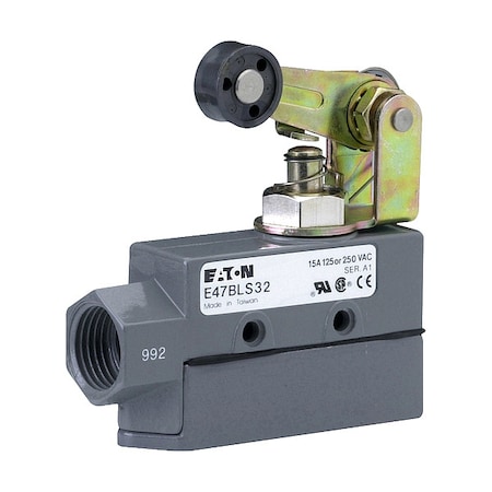 Eaton Snap Action Switch, Aluminum, Nylon E47BLS32