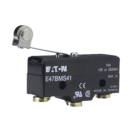 Eaton Snap Action Switch, Thermoplastic, Nylon E47BMS41