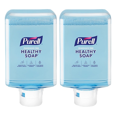 Purell Hand Soap, Series ES10, 1,200 mL, Foam, Fragrance Free, Requires Dispenser, 2 PK 8385-02