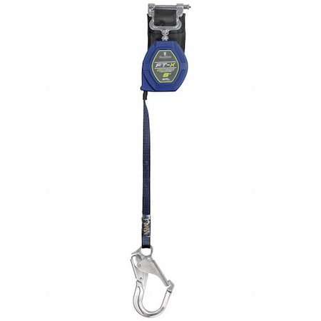 Falltech Not Applicable Self-Retracting Lifeline, 8 ft. Length, Quick-Connect, Aluminum, Steel, 1 Leg(s) 84108SP5
