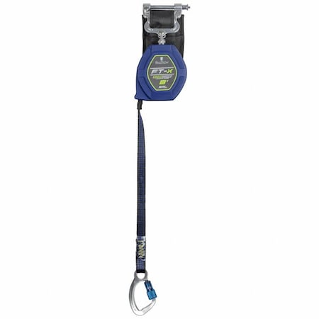 Falltech Not Applicable Self-Retracting Lifeline, 8 ft. Length, Quick-Connect, Aluminum, Steel, 1 Leg(s) 84108SP6