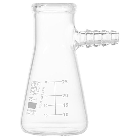 Globe Scientific Filtering Flask, 25 mL, 75 mm H, PK6 8450025