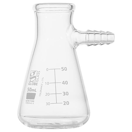 Globe Scientific Filtering Flask, 50 mL, 83 mm H, PK6 8450050