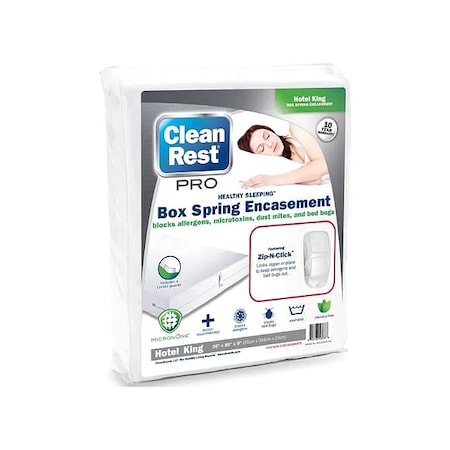 Cleanrest Mattress/Box Spring Protector, 72"W, White 845168005388