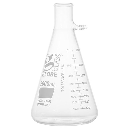 Globe Scientific Filtering Flask, 2 L, 288 mm H 8452000
