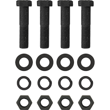 Buyers Products Pintle Combination Hook Mounting Kit - 4 Screws, Nuts, Washers & Safety Chain 8525