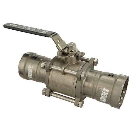 Viega Manual 2-Way Ball Valve, Press, 316 SS 28505
