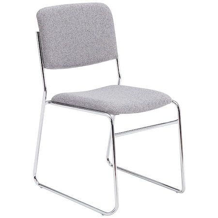 National Public Seating Stacking Chair, 8600 Series, Fabric Gray 8652
