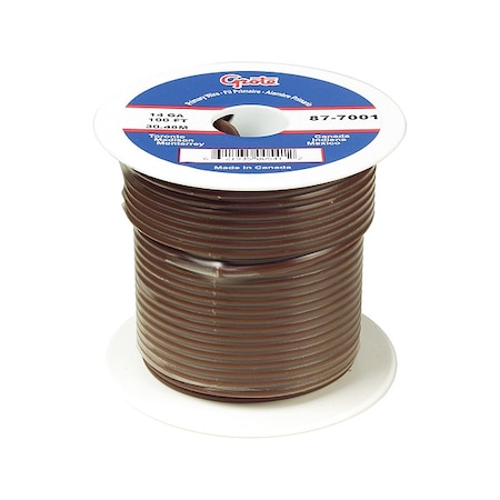 Battery Doctor Primary Wire, GPT, 20 AWG, 1C C, Brown, PVC, Stranded, 60V, 100 ft. 87-2021