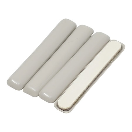 Master Caster Furniture Glides, Self-Stick, Rect., 4", PK4 87005