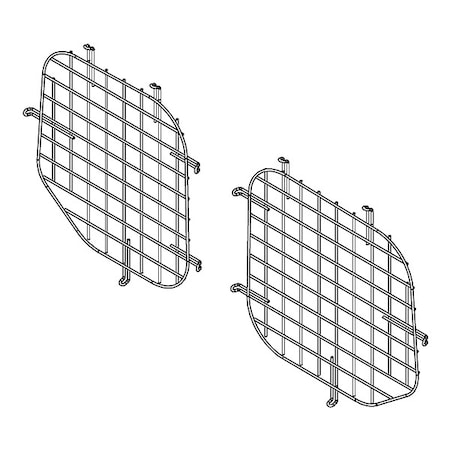 Weather Guard Van Window Screen, Steel, Black 88054