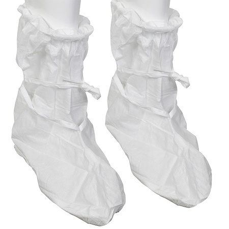 Kimtech Disposable Boot Covers, SMS, White, Slip Resistant Sole: No , Universal 88850