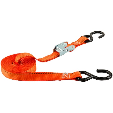 Keeper Tie Down Strap, S-Hook, Orange 89115