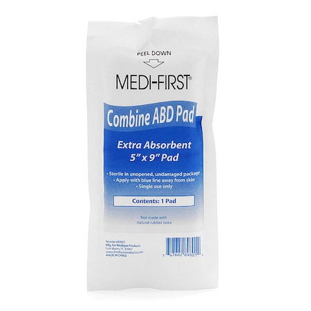 Medi-First Trauma Dressing, Sterile, Gauze 89801