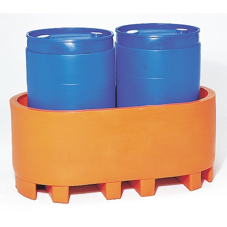 Zoro Select Two Drum Spill Container, Orange SP-255 ORANGE