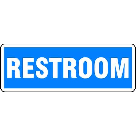 Brady No Header, Restroom, 10 in W x 3 1/2 in H, Vertical Rectangle, Polyester 22275KLS