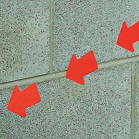 Zoro Select Floor Marking Tape, vinyl, No Legend, Red, 4 in W., 0.216 in Thickness, 50 PK 9CFJ1