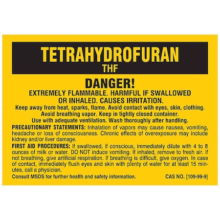 Brady Label, 3 1/2 in Height, 5 in Width 24210QLS