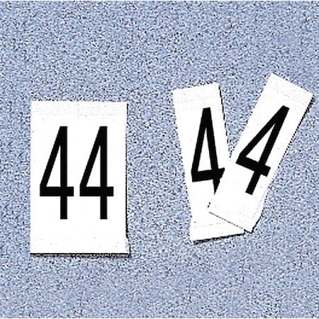 Electromark Number Label, 4, 2 In. H, PK50 34098W4 | Zoro