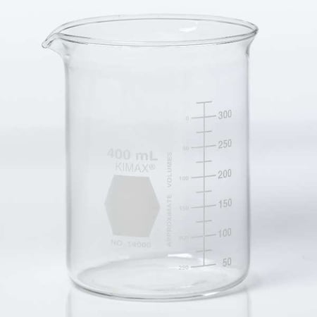 Kimble Chase Beaker, Borosilicate Glass, Low Form, 1.5 L / 50.72 fl oz Capacity, A Type I, 16 PK 14000-1500