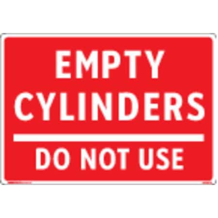 Electromark Gas Cylinder Sign Label, 10 In. W, 7 In. H Y1345184