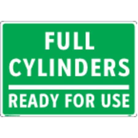 Electromark Gas Cylinder Sign Label, 7 In. H, 10 In. W Y626303
