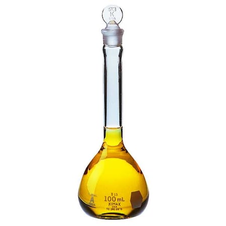 KIMBLE CHASE Volumetric Flask, Pennyhead Stopper, PK12 28014-100