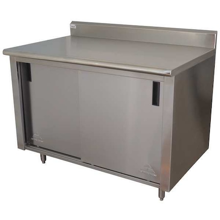 Advance Tabco Enclosed Base Work Tables, Stainless Steel, 30" W, 35-1/2" Height, 500 lb. CK-SS-304M