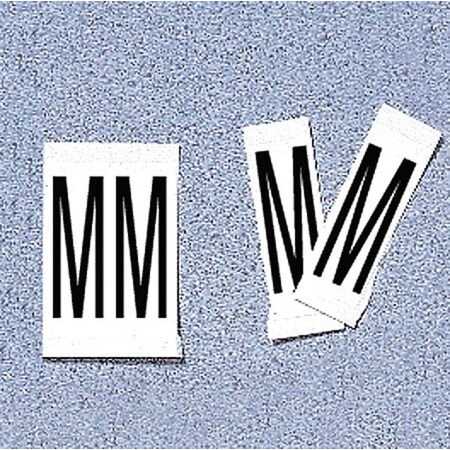 Electromark Letter Label, M, 2 In. H, PK50 34098WM