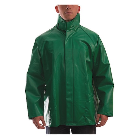 Tingley Safetyflex Chemical Splash Jacket, PVC, Green, XL J41008