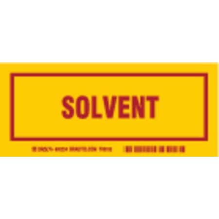 Brady Container Label, Solvent, Polyester, 7 in W, 3 in H 60254