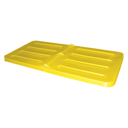 Zoro Select Truck Lid, Yellow, Fits 16-9/10 cu. ft. 5/8LID YELLOW