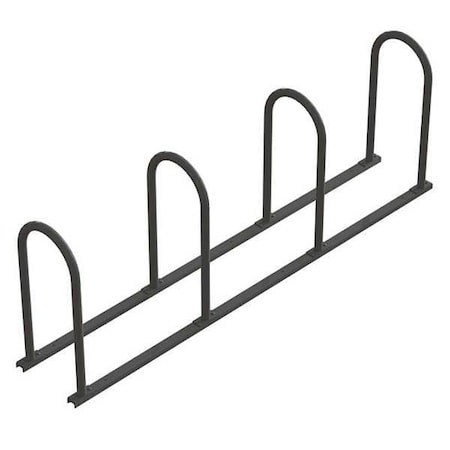 Madrax Bike Rack, 2-Sided, 8-Bike, Black/Silver UT160-8-B