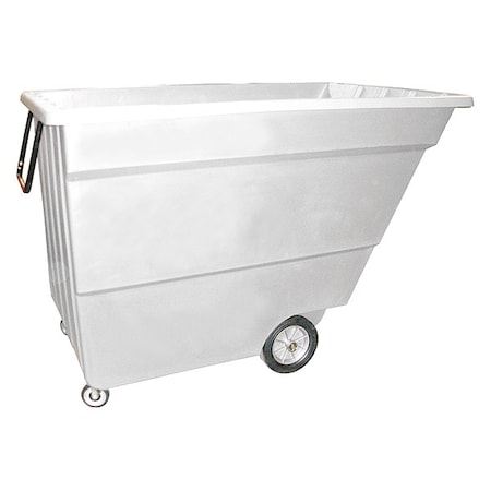 Zoro Select Tilt Truck, Light-Duty, 1-3/4 cu. yd, White 1.7UT WHITE