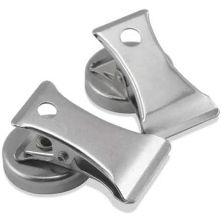 Zoro Select Magnetic Clip, Steel, PK2 7219