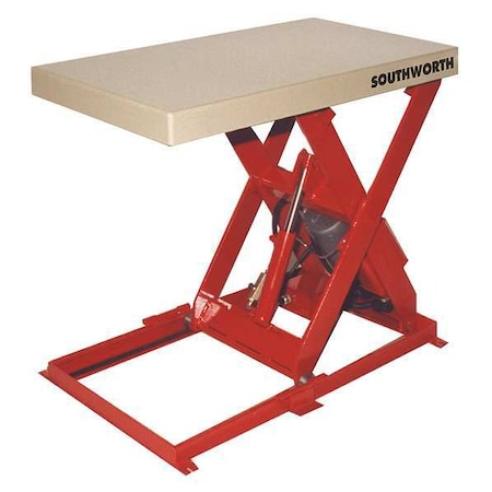 SOUTHWORTH Scissor Lift Table, 550 lb. Cap, 115V, 20"W, 36"L LL05.5-26-2036-FS115
