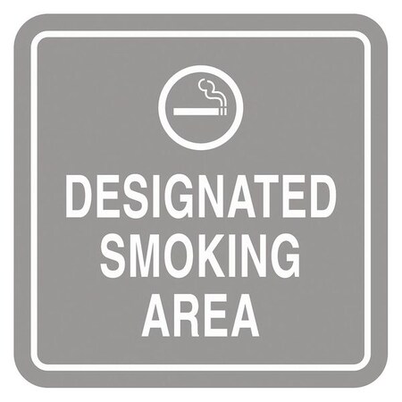 Intersign Smoking Area Sign, 5-1/2