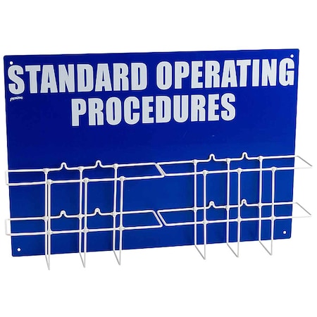Brady Right to Know Station, Standard Operating Procedures, Polypropylene/PVC Coated Steel, 27 3/4 in W SM017A