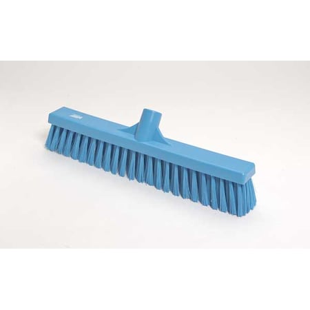 Remco 16 in Sweep Face Broom Head, Soft/Stiff Combination, Synthetic, Blue 31743