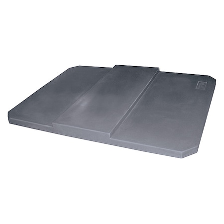 Zoro Select Cube Truck Lid, Gray, Fits 25 cu. ft. PBL-20 GREY