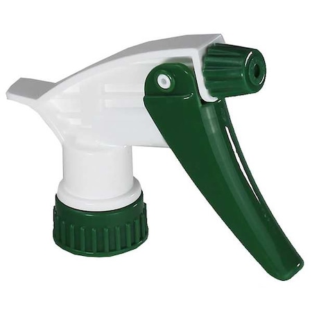 Zoro Select 9-1/4"Green/White, Plastic Trigger Sprayer, PK6 110564