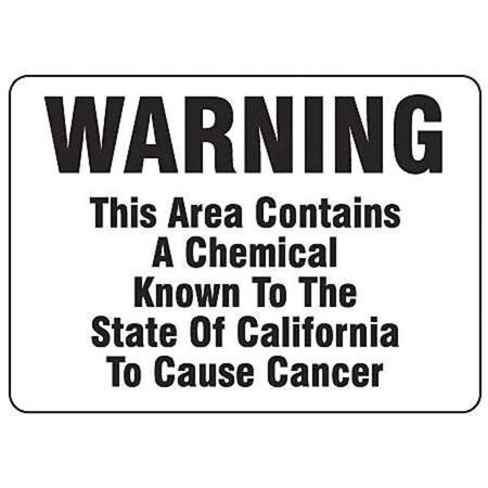 Electromark Warning Sign, 10 in Height, 14 in Width, Vinyl, English S357V