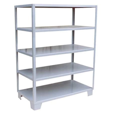 Jamco Metal Shelving Unit, 18"D x 48"W x 65"H, 5 Shelves, Steel WN148GP