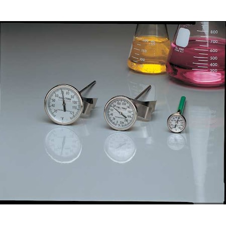Tel-Tru Bimetal Thermom, 2 In Dial, 0 to 220F LT225R-8/23100856