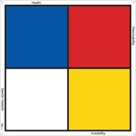 Electromark Sign, 24 in H, 24 in W, Vinyl Y604377