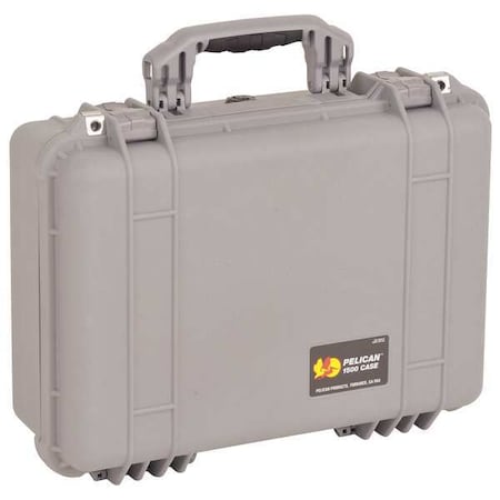 Pelican Silver Protective Case, 18-1/2"L x 14.06"W x 6.9"D 1500