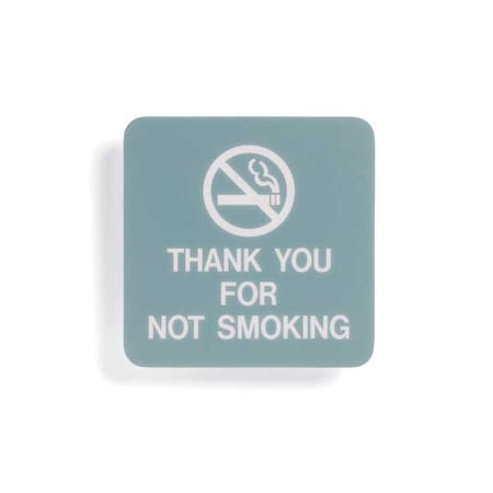 Sign Comply No Smoking Sign, 5-1/2" Height, 5-1/2" Width 42303-17 DARK BROWN