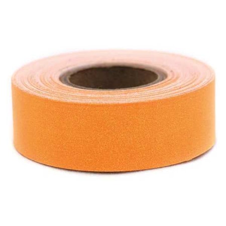 Roll Products Masking Tape, 3/4 in W x 14 yd L, 6 mil Thick, Orange, Rubber Adhesive 48859OR