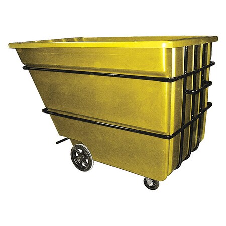 Zoro Select TiltTruck, 74in, 51in, Yellow, 2,500lb 2.2CU-HD YELLOW